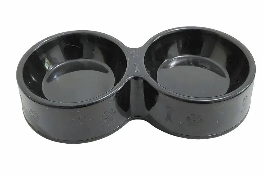 Benson Dubbele Voerbak - Rond - Opvouwbaar - Zwart - Honden & Katten Koop Online