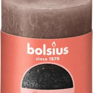 Koop Vandaag Bolsius Fading Stompkaars Karamel Zwart – 80 x 68 mm – 35 Branduren