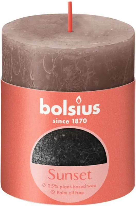 Koop Vandaag Bolsius Fading Stompkaars Karamel Zwart – 80 x 68 mm – 35 Branduren