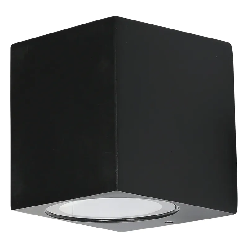 Alleen Vandaag Benson Wandlamp Vierkant – Zwart Aluminium – 30 cm – IP65