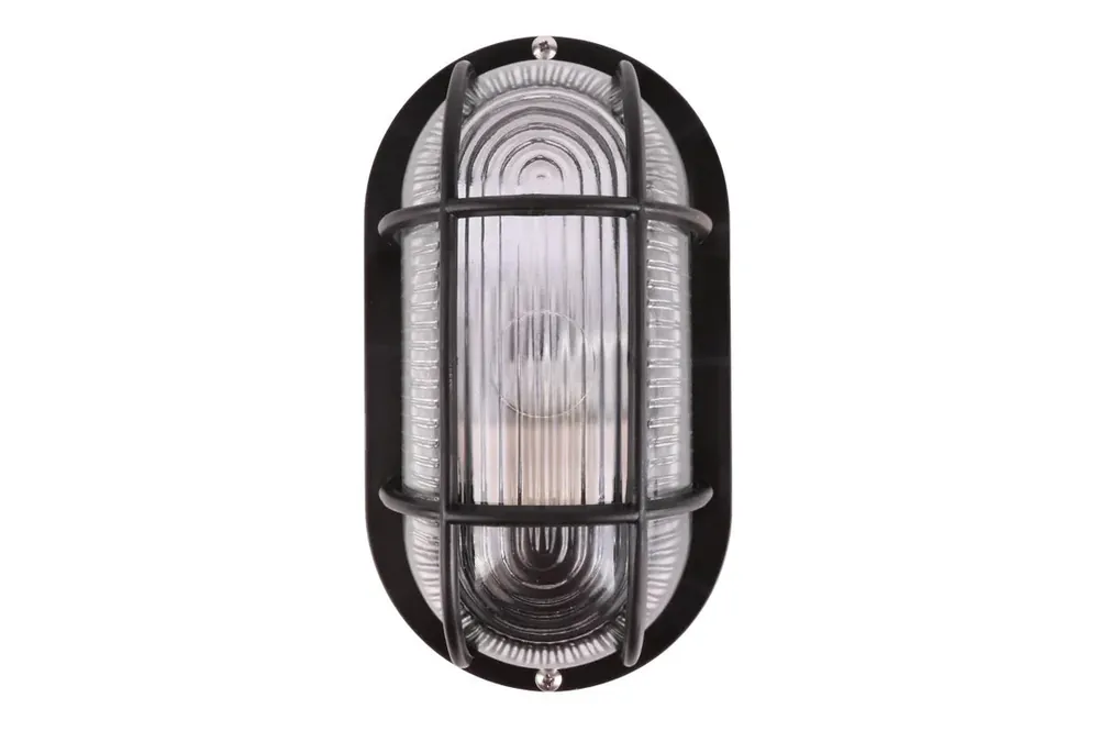 Benson Bulleye Buitenlamp Ovaal – Zwart – E27 Fitting – IP44 Exclusieve Aanbieding